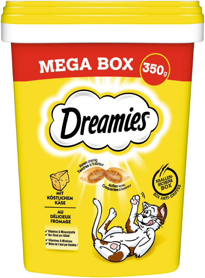 Dreamies Katzenleckerlis Mega Box mit Käse